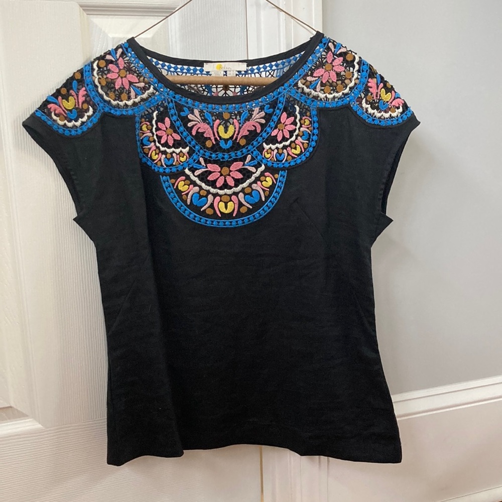 Short sleeved linen Boden blouse